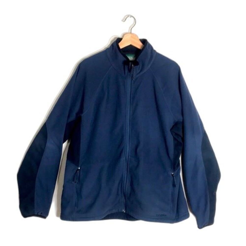 L.L. Bean mens fleece zip up cozy jacket size XL reg